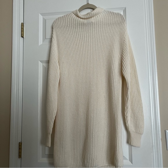 Aritzia Wilfred Montpellier Sweater Dress in Light Birch - Picture 5 of 7